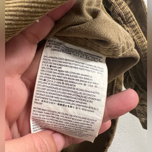 Vans Overtime Rose Corduroy Button Up Shirt - Picture 7 of 8